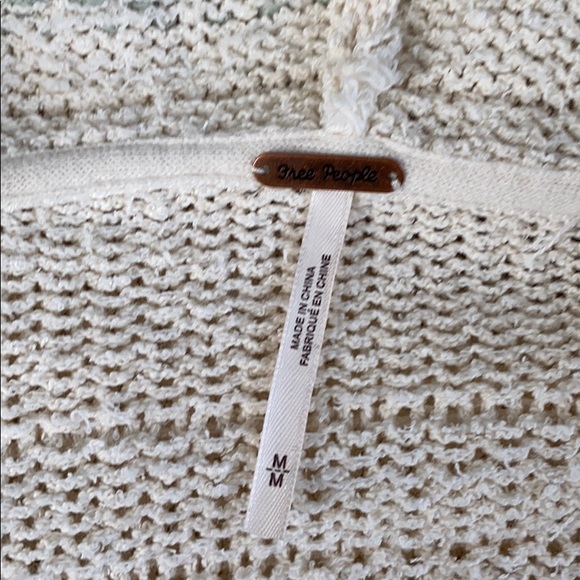 NWT Free People Sweater with Hood Natural Size M - Picture 6 of 7